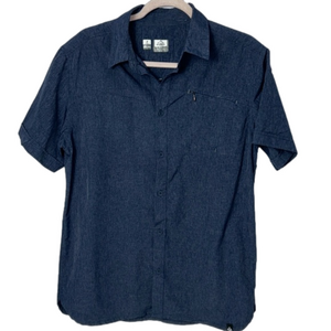 McKinley Navy Short Sleeve Button Down Shirt